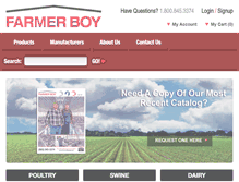 Tablet Screenshot of farmerboyag.com